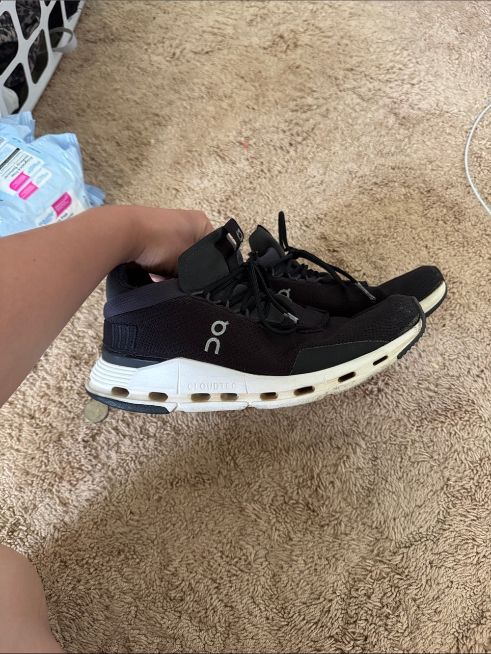 On cloud Black cloud novas Running Shoes